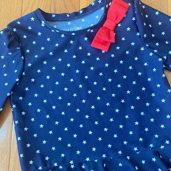 Red, white and blue swim top - Picture 2 of 2